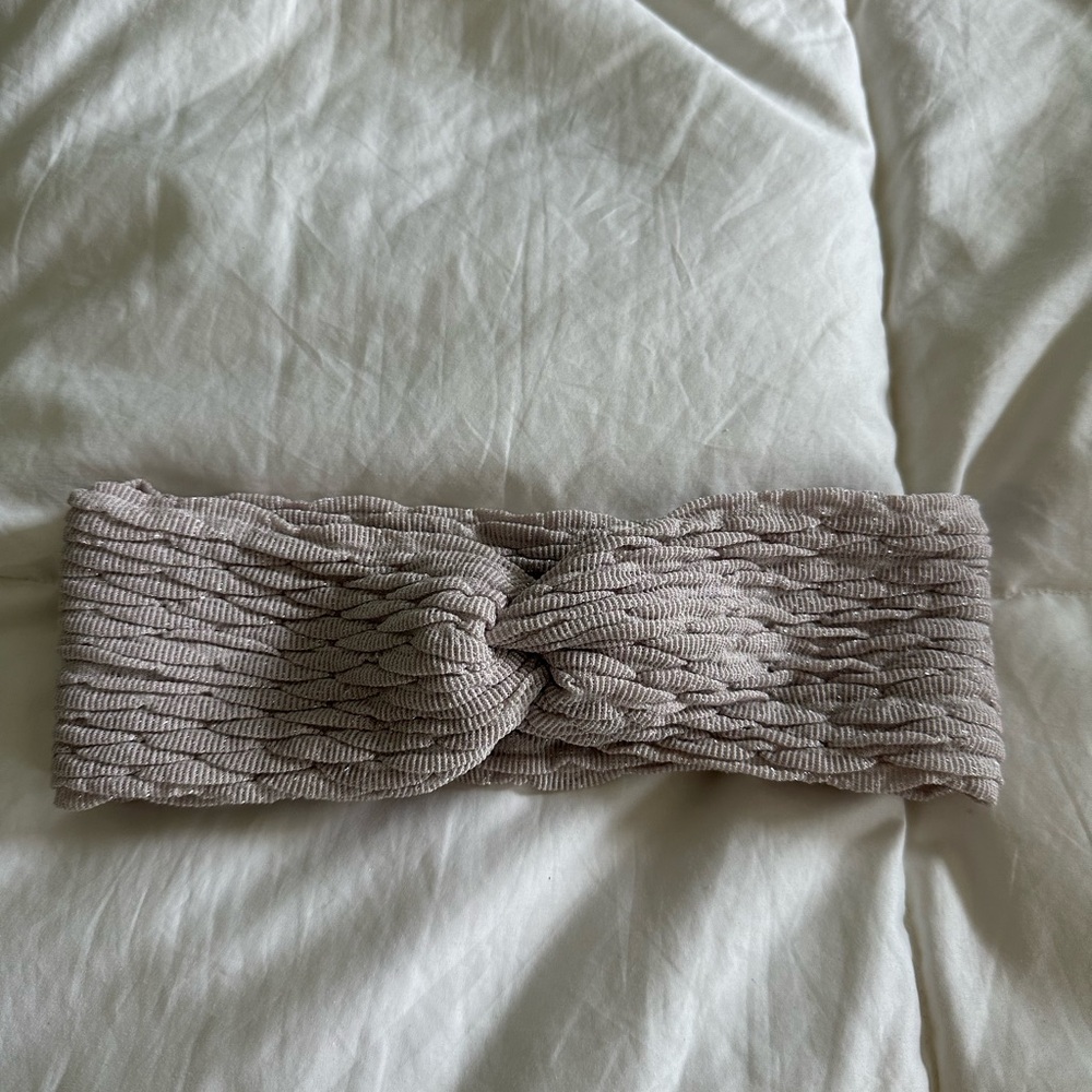 Anthropologie light purple, glittered, knot headband